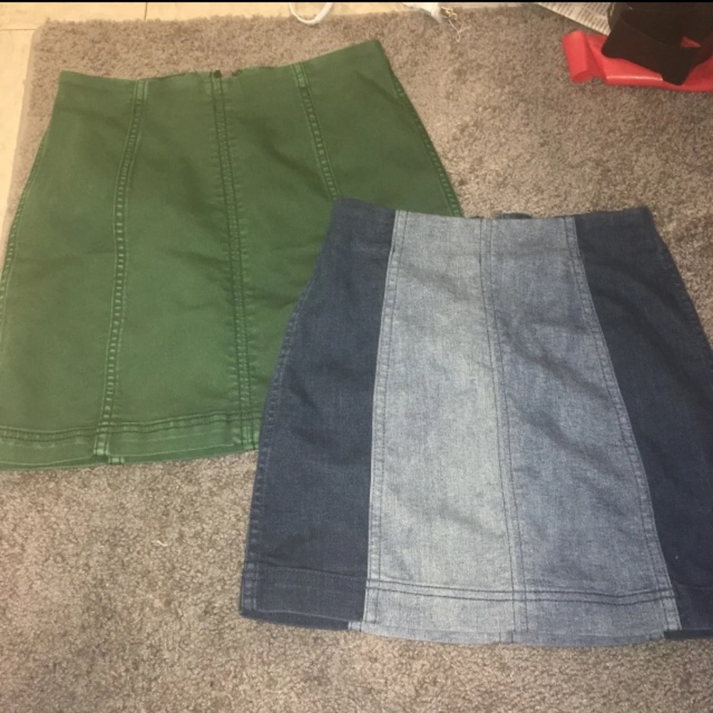 Free People Denim Skirt Bundle